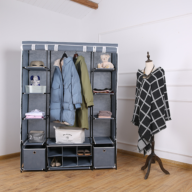 Canvas Clothes Organizer Closet Wardrobe Cabinet