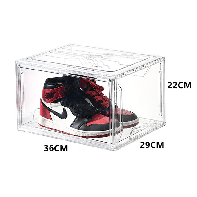 Transparent Plastic Storage Drop Front Sneakers Clear Stackable Organizer Mint Storage Shoe Box